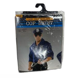 CostumesUSA brand adult one size costume cop shirt brand new in package, unworn!